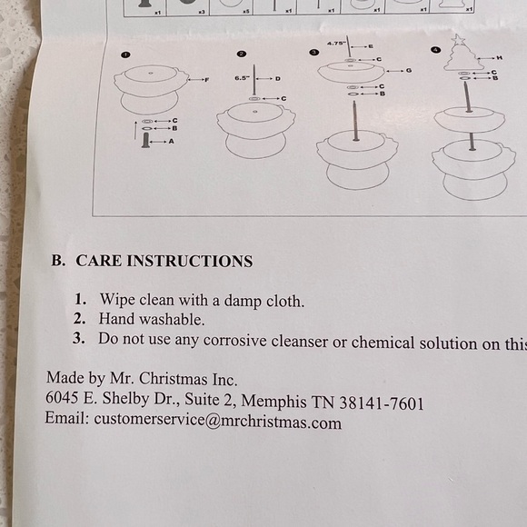 Miss Liberty‎ Red White Blue Decor Holiday Cake Stand NEW by Mr Christmas NEW - Picture 10 of 16